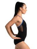Capezio-Mesh Back Halter Leotard-12071W