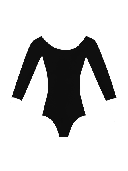 Maya - Long Sleeve Leotard with Sunset V-back